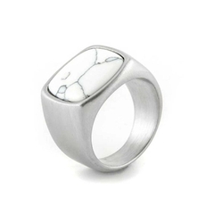 Anel Masculino Vintage Fosco de Pedra Natural - loja online