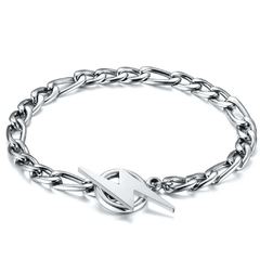 Pulseira Masculina Raio Aço Inox Premium