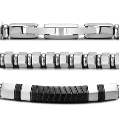Pulseiras Masculina Focus Aço Inoxidável Luxo - Pulseiras e Acessórios Masculino | Sr Lordre