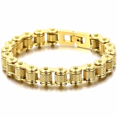 Pulseira Masculina Corrente Rock Aço Inoxidável