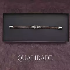 Pulseira Masculina Nó de Marinheiro Couro Genuíno - Pulseiras e Acessórios Masculino | Sr Lordre