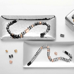 Pulseiras Masculinas de Pedra Hematita Luxo - comprar online