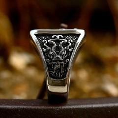 Anel Masculino Caveira Polvo Vintage Aço Inox - Pulseiras e Acessórios Masculino | Sr Lordre