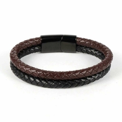 Pulseira Masculina Design de Couro Fecho Magnético - Pulseiras e Acessórios Masculino | Sr Lordre