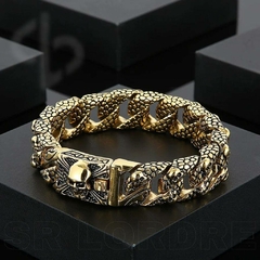 Pulseira Masculina Aço Inox Viking Gingle