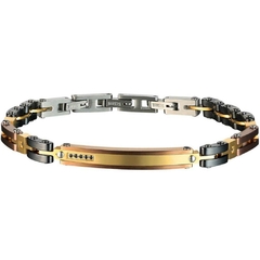 Imagem do Pulseira Masculina Sénior Cerâmica Aço Inoxidavel Luxo