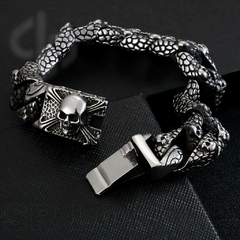 Pulseira Masculina Aço Inox Viking Gingle