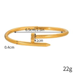 Bracelete Prego Vintage Aço Inoxidável Premium - comprar online