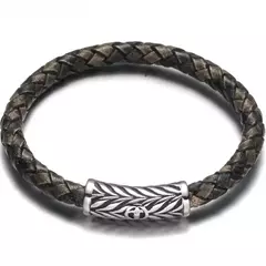 Pulseira Masculina Vintage Couro - comprar online
