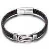 Pulseira Masculina Nó de Marinheiro Couro Genuíno
