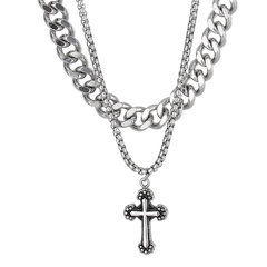 CORRENTE CRUCIFIXO DUPLO
