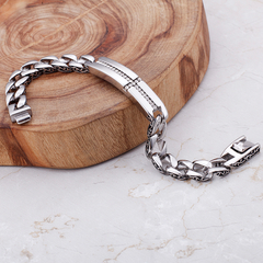 PULSEIRA CRUCIFIXO CRAVEJADO ZIRCÔNIA PREMIUM - comprar online
