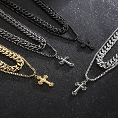 CORRENTE CRUCIFIXO DUPLO - comprar online