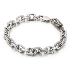 Pulseira Masculina Corrente Aço Inox Premium na internet