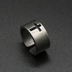 ANEL CRUZ VAZADA AÇO INOX - comprar online