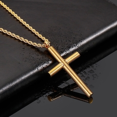 CORRENTE CRUCIFIXO ESPIRAL - loja online