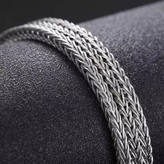 Bracelete Masculino Aço Inox Fecho Gancho Premium - loja online
