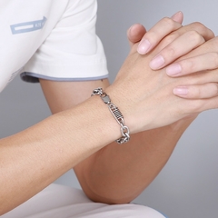 Pulseira Masculina Corrente Aço Inox Premium - comprar online
