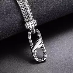 Imagem do Bracelete Masculino Aço Inox Fecho Gancho Premium