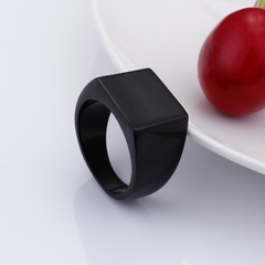 Anel Masculino Quadrado Clássico Aço Inox Premium - Pulseiras e Acessórios Masculino | Sr Lordre