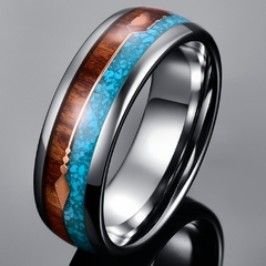 Anel Masculino Seta Premium Tungstênio 8mm - Pulseiras e Acessórios Masculino | Sr Lordre