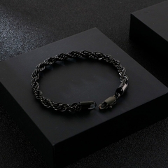 Pulseira Masculina Corda Aço Inox Premium - loja online