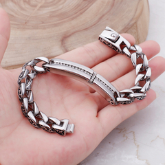 PULSEIRA CRUCIFIXO CRAVEJADO ZIRCÔNIA PREMIUM - comprar online