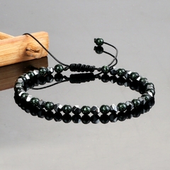 Pulseiras masculinas Acelo de Pedra Natural 4mm na internet