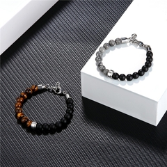 Imagem do Pulseira Masculina Asileu de Pedra Natural 8mm