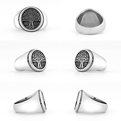 Anel Masculino Árvore da Vida Aço Inox - loja online