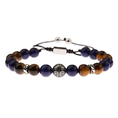 Pulseira Masculina Blindado de Pedra Natural 8mm - Pulseiras e Acessórios Masculino | Sr Lordre
