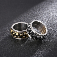 ANEL CRÂNIO AÇO INOXIDÁVEL - Pulseiras e Acessórios Masculino | Sr Lordre