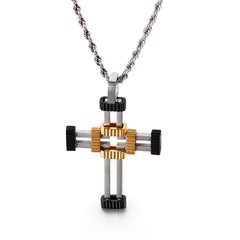 Imagem do CORRENTE AÇO INOX CRUCIFIXO VAZADO