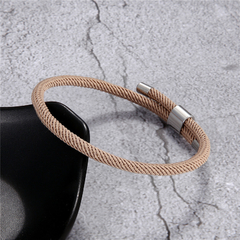 Imagem do Pulseira Masculina Rumo De Corda Náutica