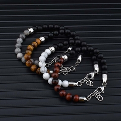 Imagem do Pulseira Masculina Asileu de Pedra Natural 8mm