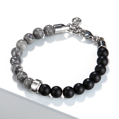 Pulseira Masculina Asileu de Pedra Natural 8mm