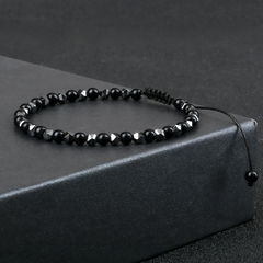 Pulseiras masculinas Acelo de Pedra Natural 4mm na internet