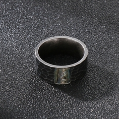 Anel Masculino Pódio Aço Inox e Zircônia 10mm - comprar online