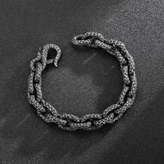 Pulseira Masculina Aço Inox Viking Hermod - Pulseiras e Acessórios Masculino | Sr Lordre