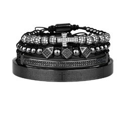 Kit de pulseira Cruz Cravejado de Zircônia Luxo - loja online