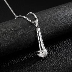 CORRENTE AÇO INOX MICROFONE - comprar online