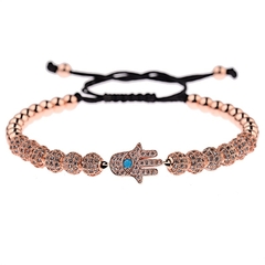Pulseira Masculina Mão de Fatima cravejada Zircônia Luxo - Pulseiras e Acessórios Masculino | Sr Lordre