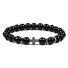 Pulseira Olho de Tigre Cruz - loja online