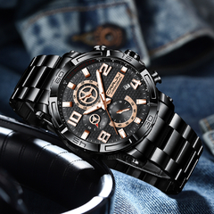 RELÓGIO MASCULINO MASTER AÇO INOX PREMIUM - comprar online