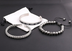 Kit de Pulseira Masculina Romano Premium - Pulseiras e Acessórios Masculino | Sr Lordre