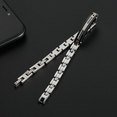 BRACELETE CLÁSSICO ZIRCÔNIA LUXO AÇO INOX - Pulseiras e Acessórios Masculino | Sr Lordre