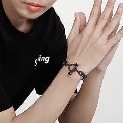 BRACELETE VINTAGE AÇO INOX FECHO CUBANO - Pulseiras e Acessórios Masculino | Sr Lordre
