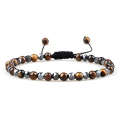 Pulseiras masculinas Acelo de Pedra Natural 4mm - loja online