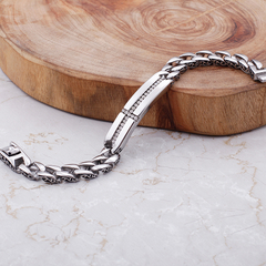 PULSEIRA CRUCIFIXO CRAVEJADO ZIRCÔNIA PREMIUM - comprar online
