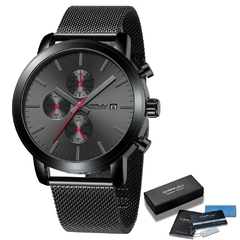 RELÓGIO MULTIFUNCIONAL BLACK LUXO - Pulseiras e Acessórios Masculino | Sr Lordre